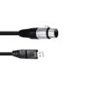 OMNITRONIC Interface Cable USB/XLR(F) 3m black