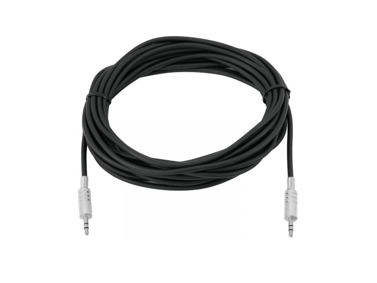 OMNITRONIC Jack cable 3.5 stereo 1.5m bk