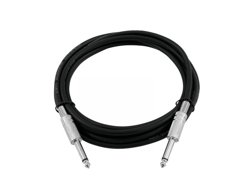 OMNITRONIC Jack cable 6.3 mono 3m bk