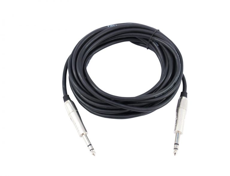 OMNITRONIC Jack cable 6.3 stereo 6m bk ROAD