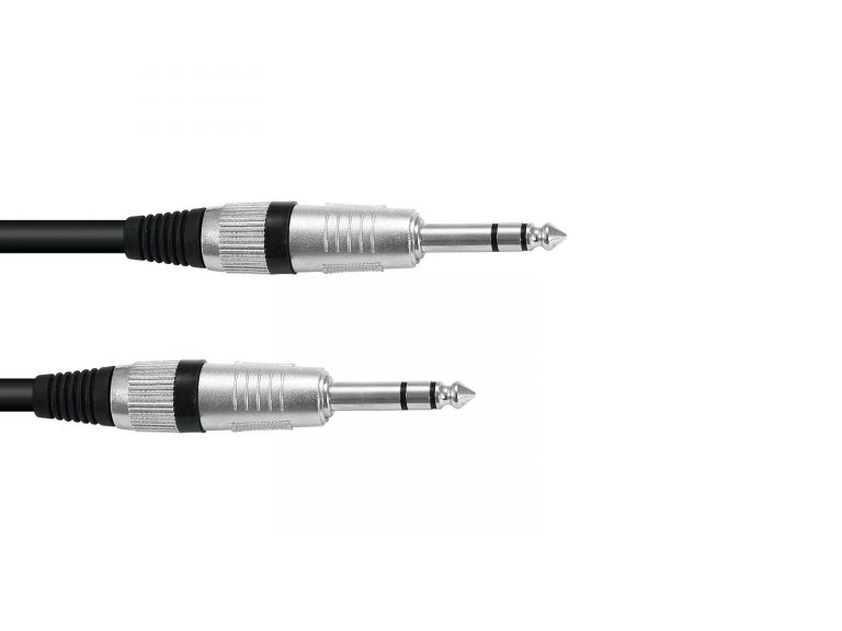 OMNITRONIC Jack cable 6.3 stereo 6m bk ROAD