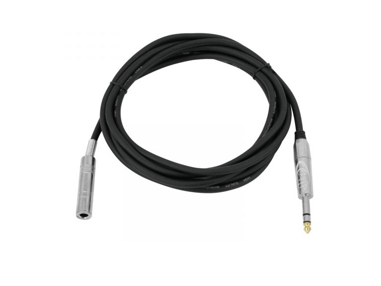 OMNITRONIC Jack extension 6.3 stereo 10m bk