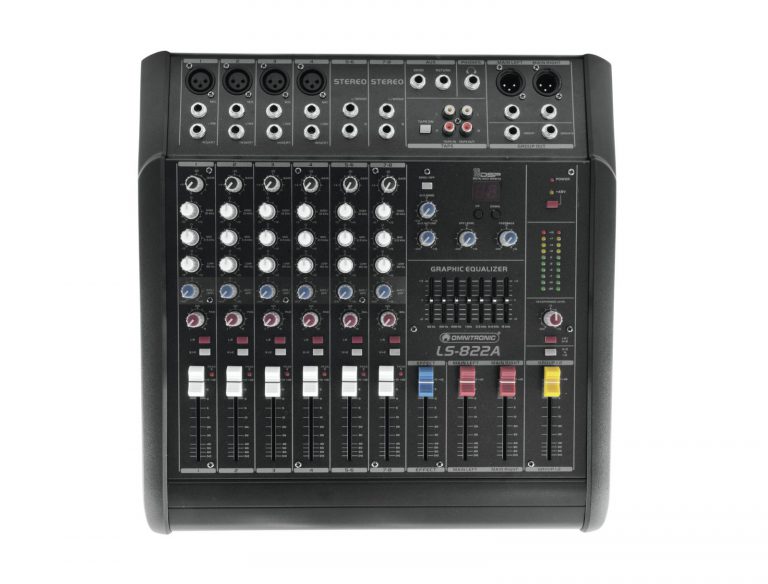 OMNITRONIC LS-822A Powered Live Mixer