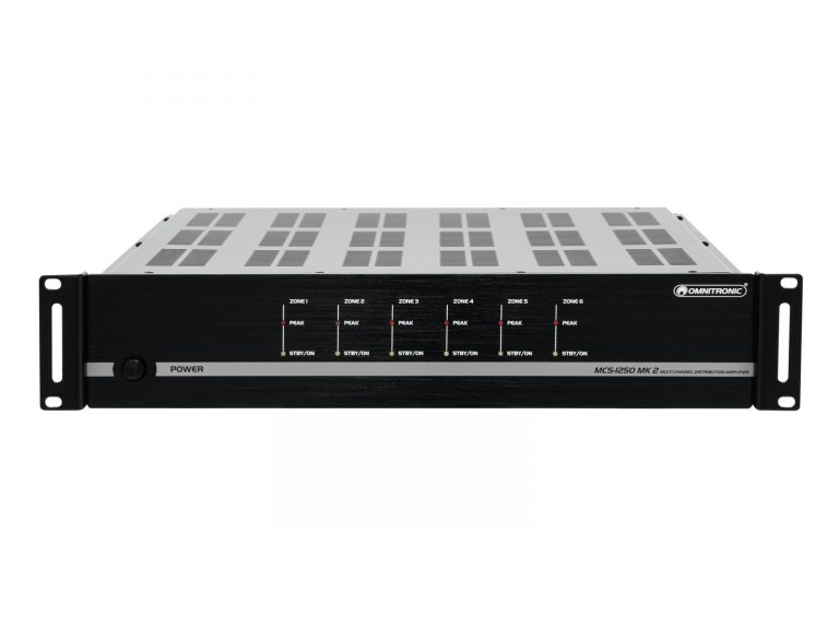 OMNITRONIC MCS-1250 MK2 6-Zone PA Amplifier