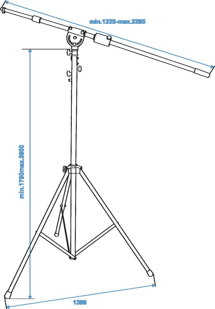 OMNITRONIC Overhead Microphone Stand bk