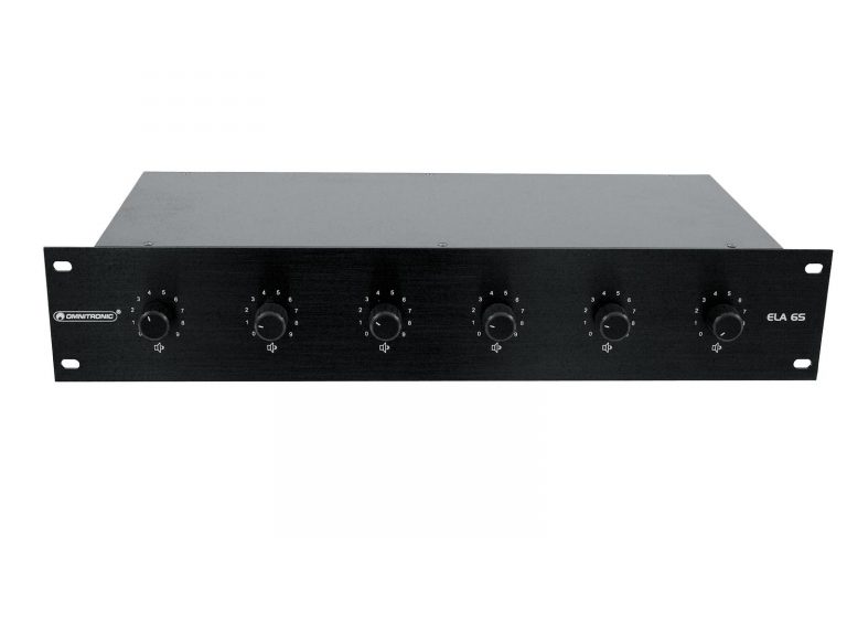 OMNITRONIC PA 6-Zone Stereo Vol-Cont20W bk