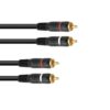 OMNITRONIC RCA cable 2x2 0.6m