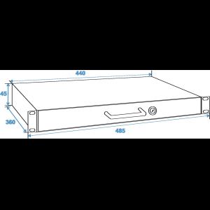 OMNITRONIC Rack Drawer with Lock 1U