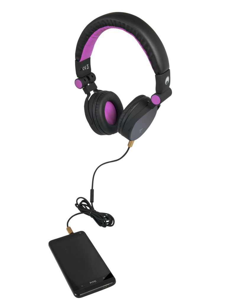 OMNITRONIC SHP-i3 Stereo Headphones pink