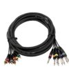 OMNITRONIC Snake cable 8xRCA/8xJack mono 6m