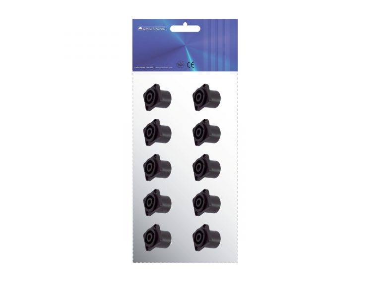 OMNITRONIC Speaker mounting socket 4pin square 10x