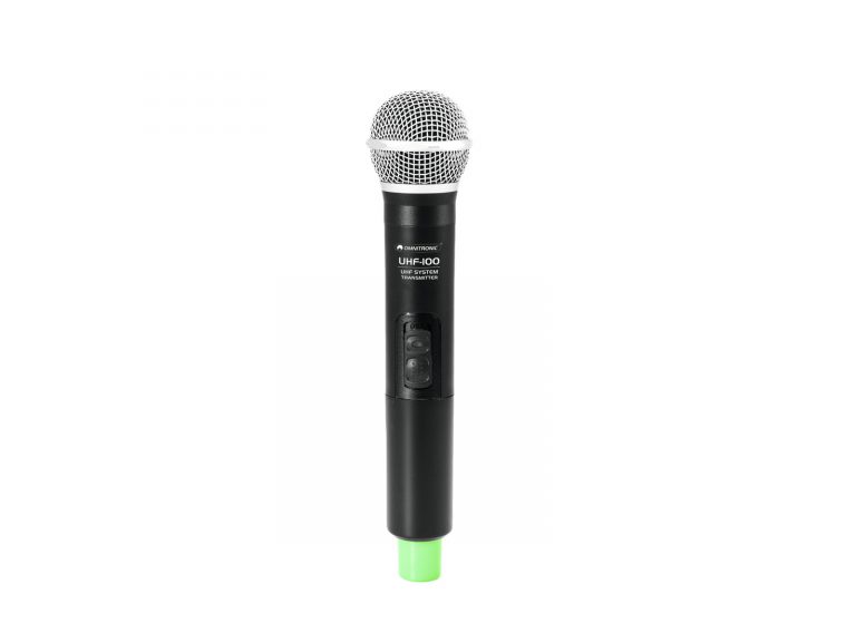 OMNITRONIC UHF-100 Handheld Microphone 830.3MHz (green)