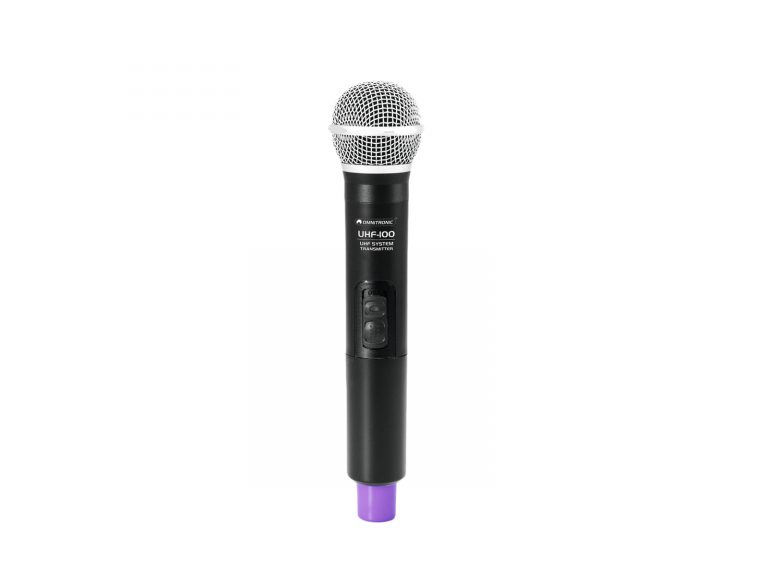 OMNITRONIC UHF-100 Handheld Microphone 863.1MHz (purple)