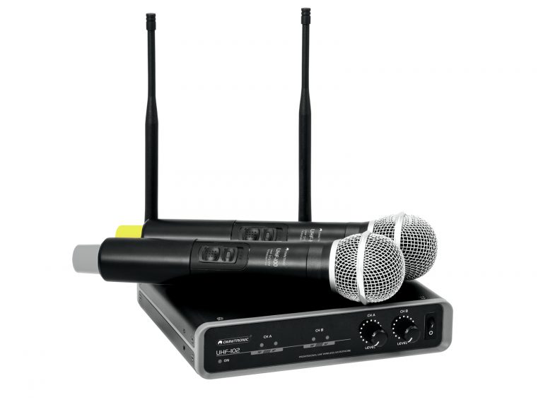 OMNITRONIC UHF-102 Wireless Mic System 825.3/864.1MHz