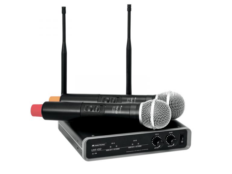 OMNITRONIC UHF-102 Wireless Mic System 828.1/864.8MHz