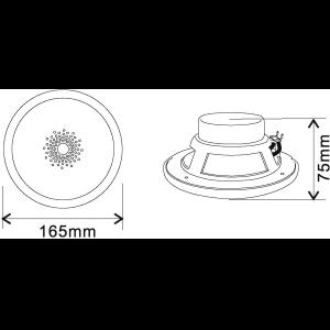 OMNITRONIC WF-5 Flush-Mount Speaker