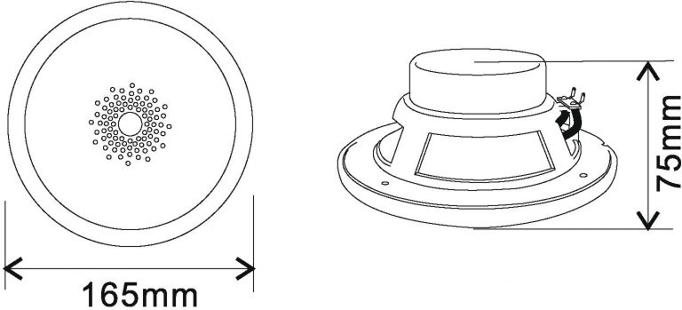 OMNITRONIC WF-5 Flush-Mount Speaker