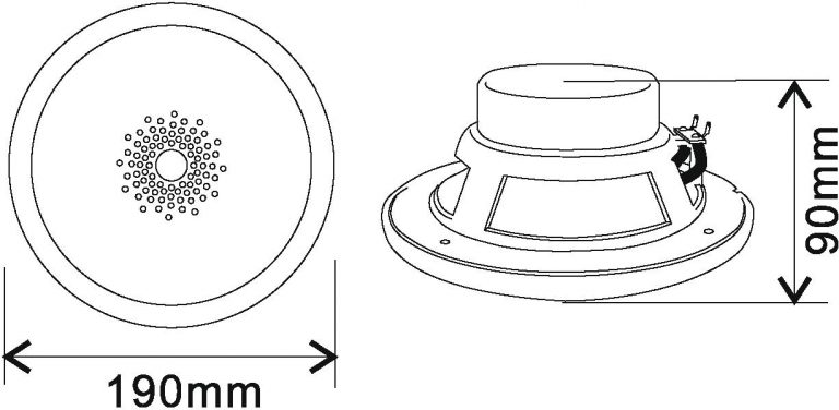 OMNITRONIC WF-6 Flush-Mount Speaker