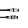 OMNITRONIC XLR cable 3pin 1.5m bk