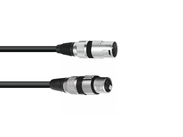 OMNITRONIC XLR cable 3pin 1.5m bk