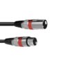 OMNITRONIC XLR cable 3pin 1.5m bk/rd