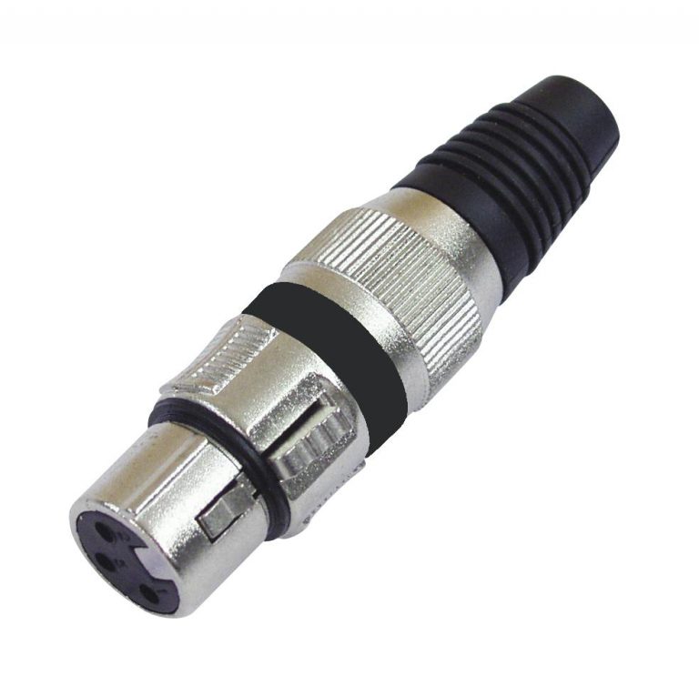 OMNITRONIC XLR socket 3pin bk 10x