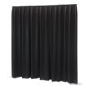 P&D curtain - Dimout Con pieghe, 300(l) x 300(h)cm, 260 Gram/M2, Nero