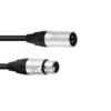 PSSO DMX cable XLR 3pin 0,5m bk Neutrik