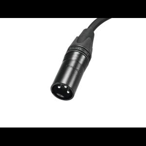 PSSO DMX cable XLR 3pin 10m bk Neutrik black connectors