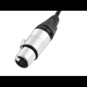 PSSO DMX cable XLR 5pin 0,5m bk Neutrik