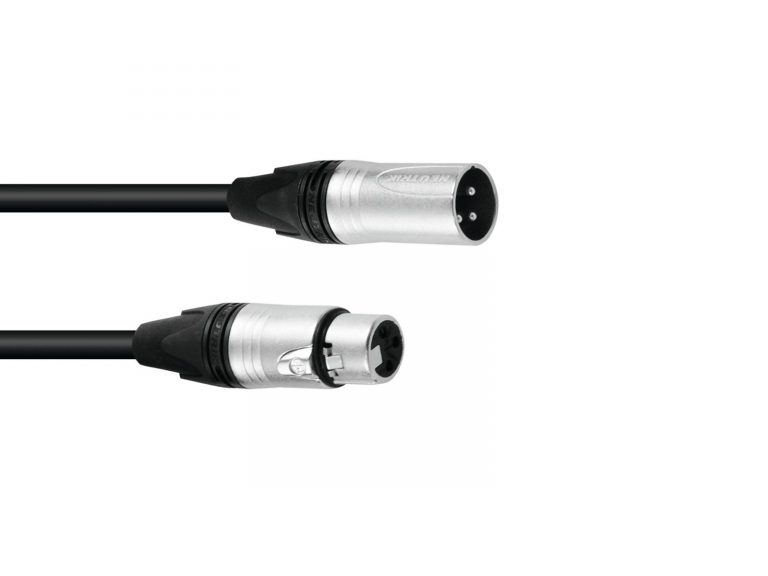 PSSO XLR cable 3pin 20m bk Neutrik