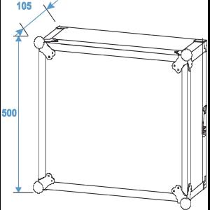 ROADINGER Amplifier Rack PR-2ST, 10U, 57cm deep