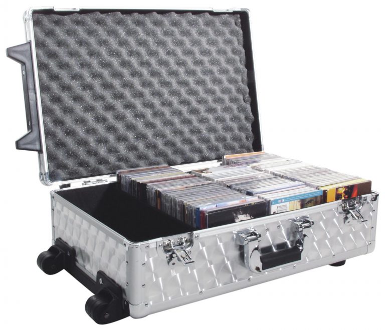 ROADINGER CD Case polished 120 CDs with Trolley