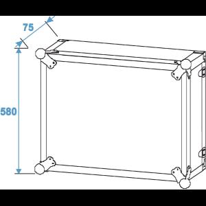 ROADINGER Effect Rack CO DD, 12U, 38cm deep, black