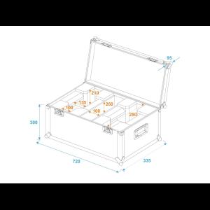 ROADINGER Flightcase 2x LED TMH-X1 Moving-Head Beam