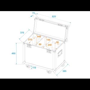 ROADINGER Flightcase 2x TMH-X12