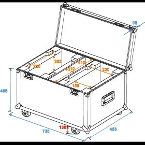 ROADINGER Flightcase 2x TMH-X25