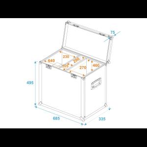 ROADINGER Flightcase 2x TSL-750/TSL-1200