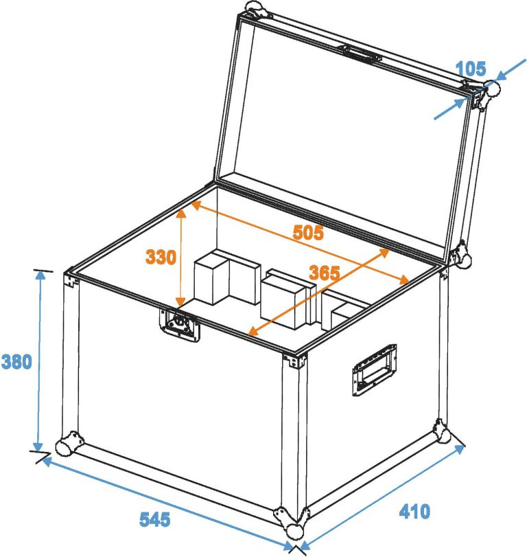 ROADINGER Flightcase 2x Z-1020