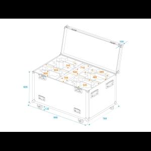 ROADINGER Flightcase 4x PLB-280