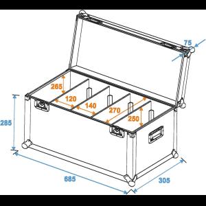 ROADINGER Flightcase 4x PRO Slim Size M