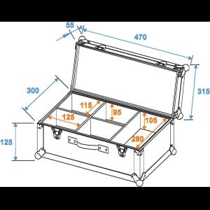 ROADINGER Flightcase 4x TL-3 TCL