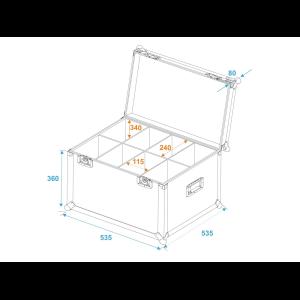 ROADINGER Flightcase 8x SLS Size M