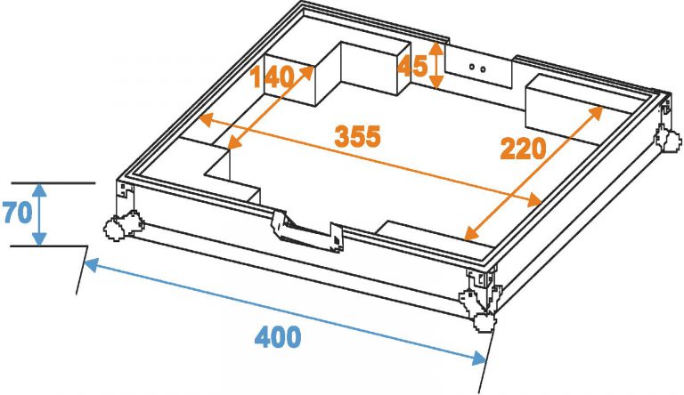 ROADINGER Flightcase DJS-2000