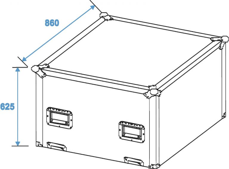 ROADINGER Flightcase Mirror Ball 75cm