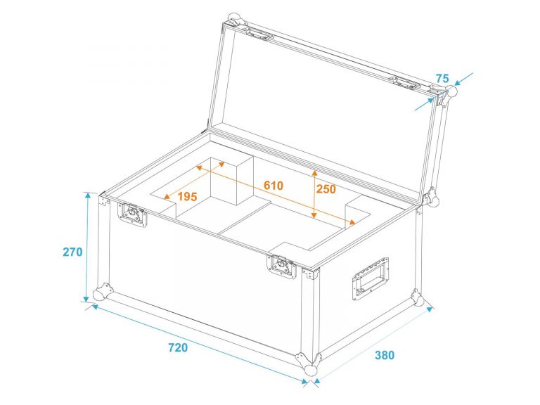 ROADINGER Flightcase SL-160/SL-350