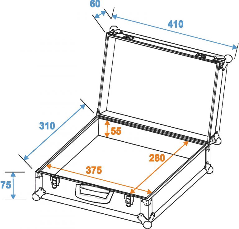 ROADINGER Microphone Case Road 7 Microphones silver