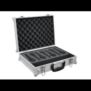 ROADINGER Microphone Case Road 7 Microphones silver