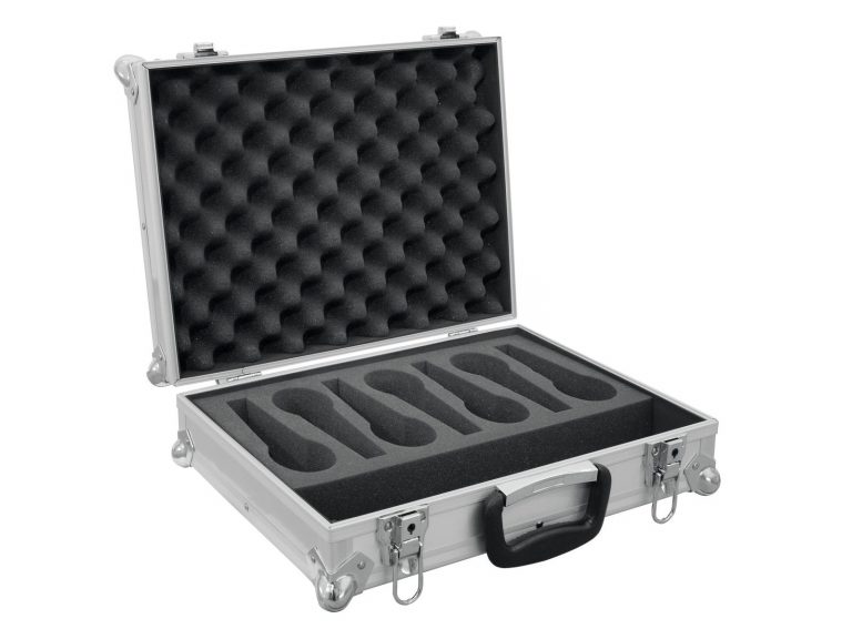 ROADINGER Microphone Case Road 7 Microphones silver