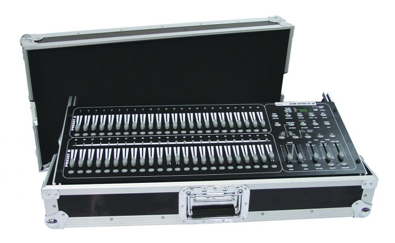 ROADINGER Mixer Case Pro MCB-27, sloping, bk, 7U